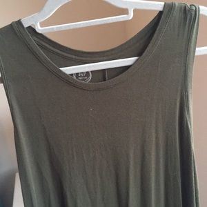 Maurices 24/7 Dark Green Tank Shirt Dress